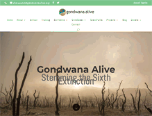 Tablet Screenshot of gondwanaalive.org